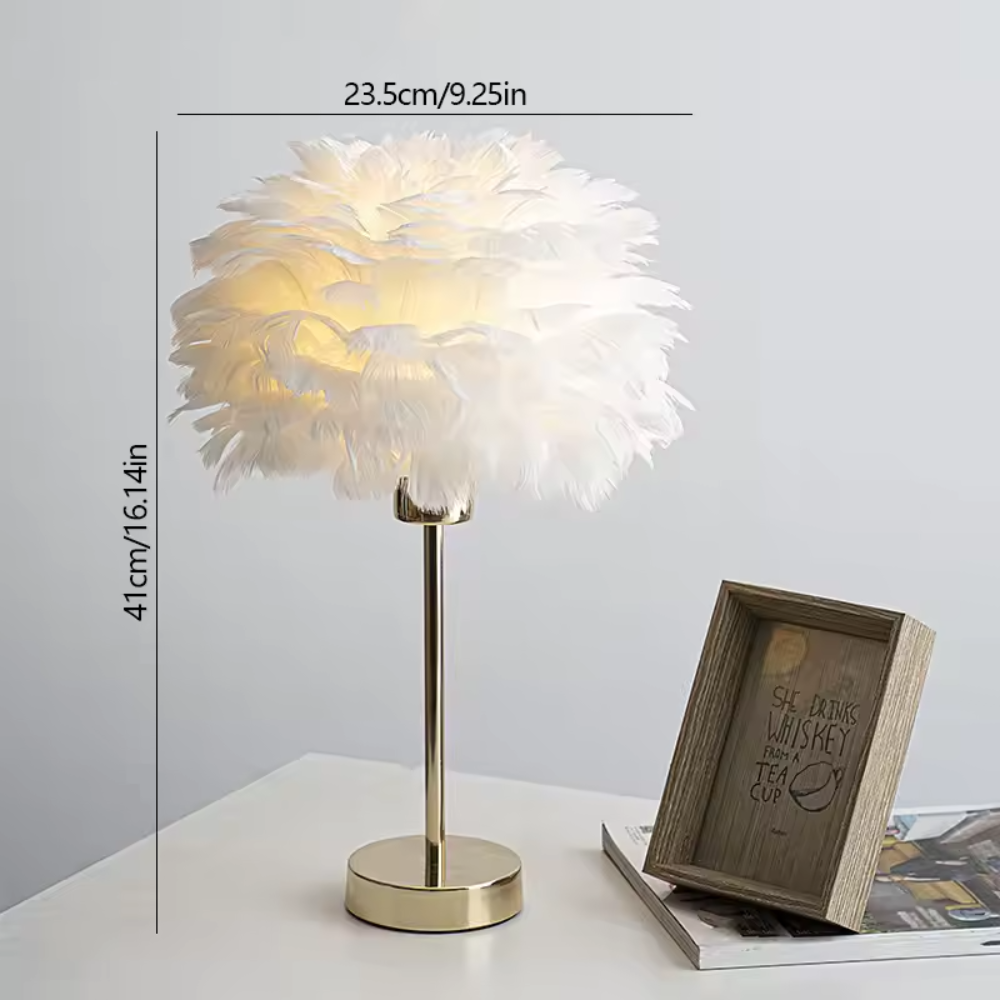 Nordische Feder-Stehlampe™ | Glamouröse Atmosphäre für Zuhause