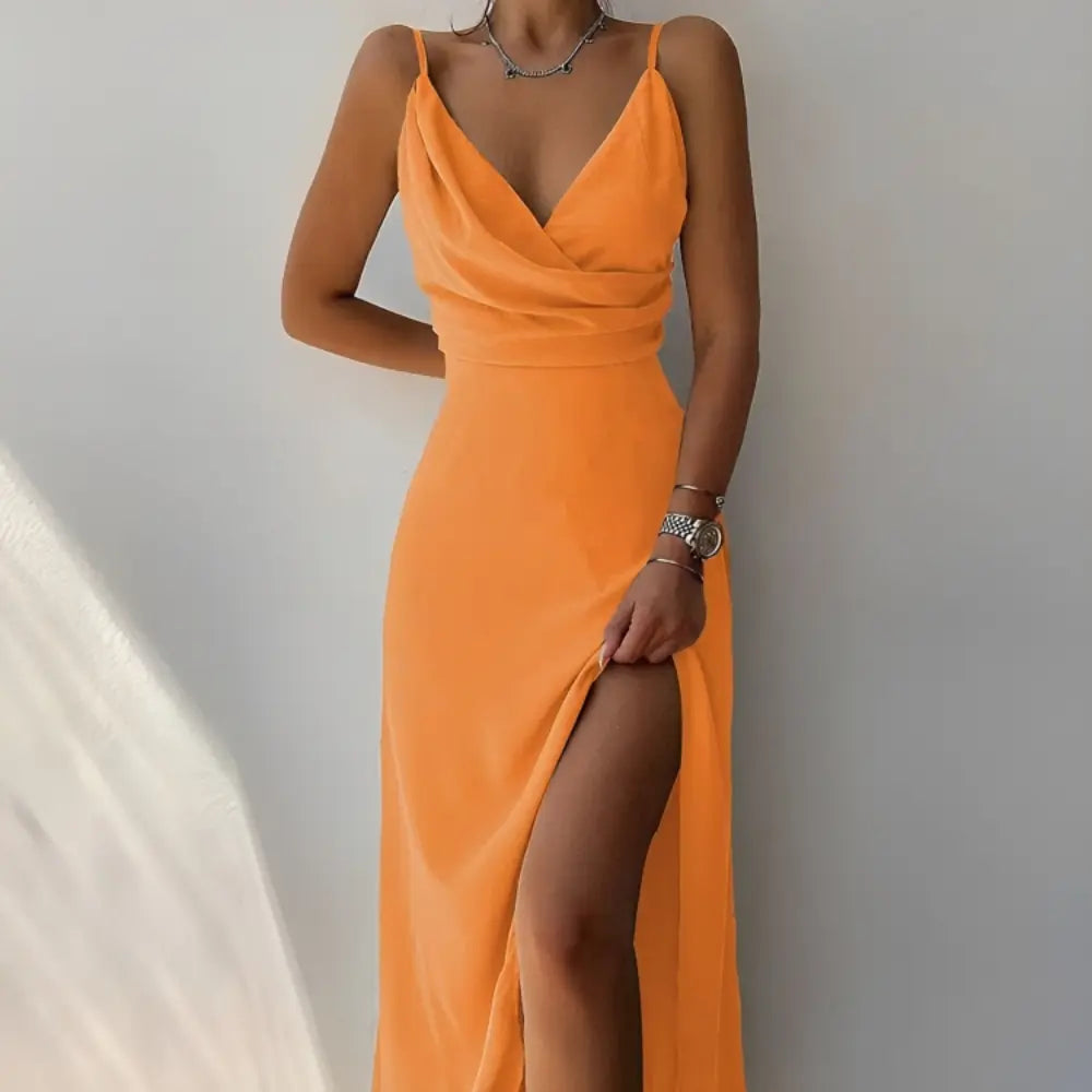 OrangeXXL OrangeXXL ChicVibe | Kleid mit V-Ausschnitt für Frauen Vivar