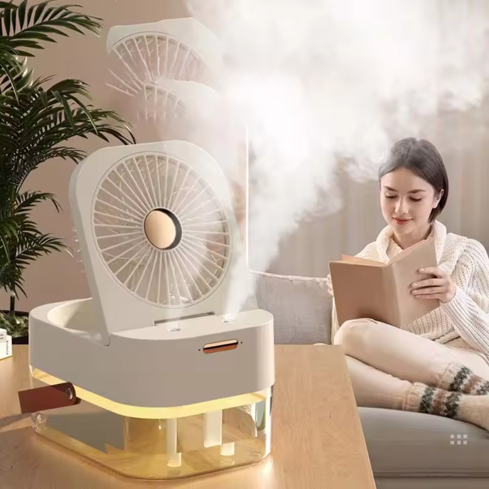 Sprühbefeuchter Kleiner Ventilator™ | Sanfte Frische für jede Umgebung