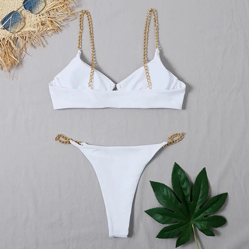   Split Chain Strap Bikini Vivar