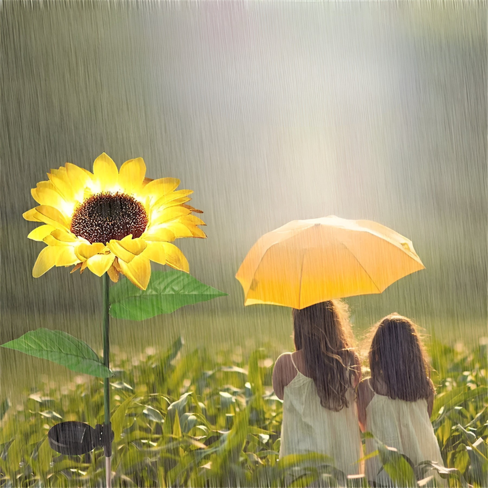Solar-Gartenlicht™ | Solar-Sonnenblumen-Gartenleuchte