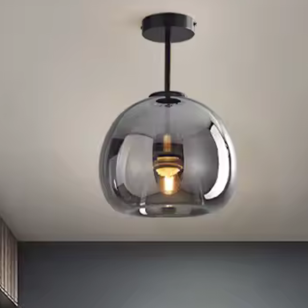 Helles Luxus-Wohnzimmer aus Glas™ |Luxuriöse LED-Deckenleuchte mit Eleganz