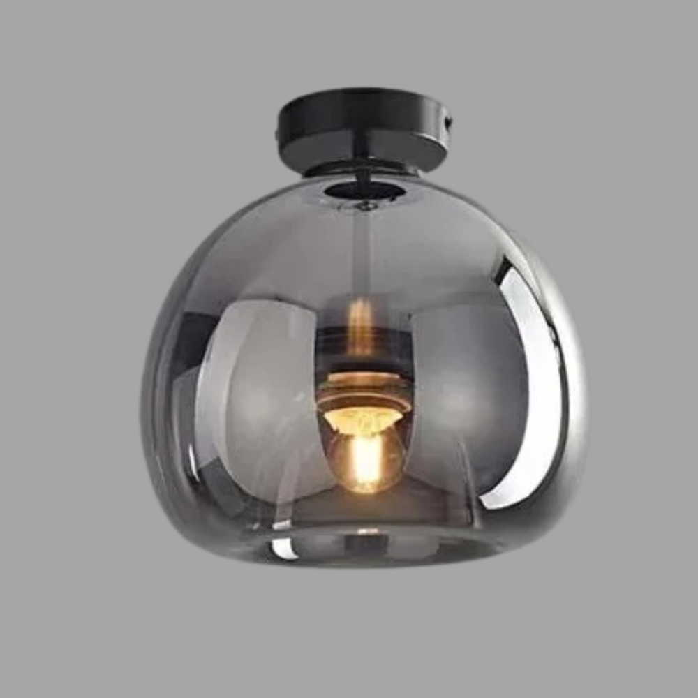 Helles Luxus-Wohnzimmer aus Glas™ |Luxuriöse LED-Deckenleuchte mit Eleganz