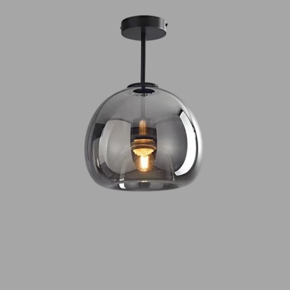 Helles Luxus-Wohnzimmer aus Glas™ |Luxuriöse LED-Deckenleuchte mit Eleganz