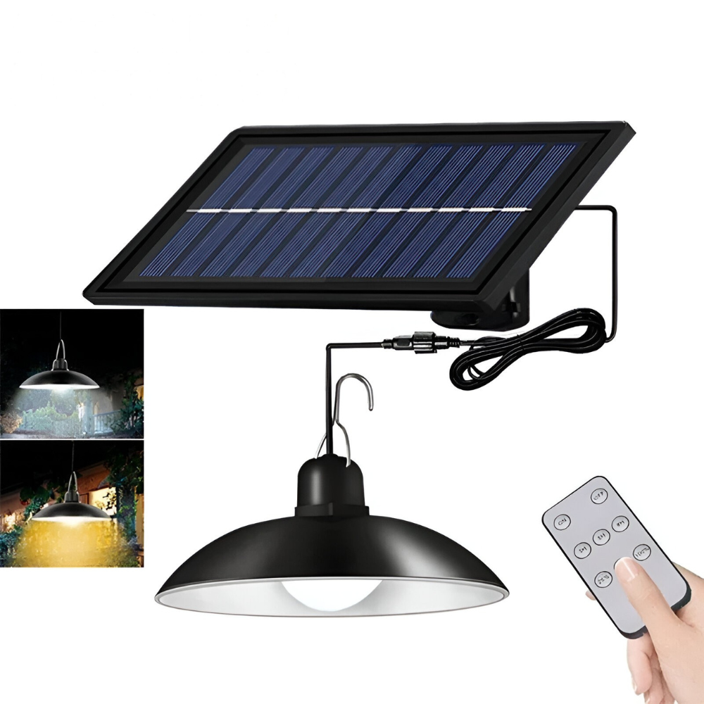 Solar-Pendelleuchte™ |  Solarbetriebene LED-Hängeleuchte für Außenbereich