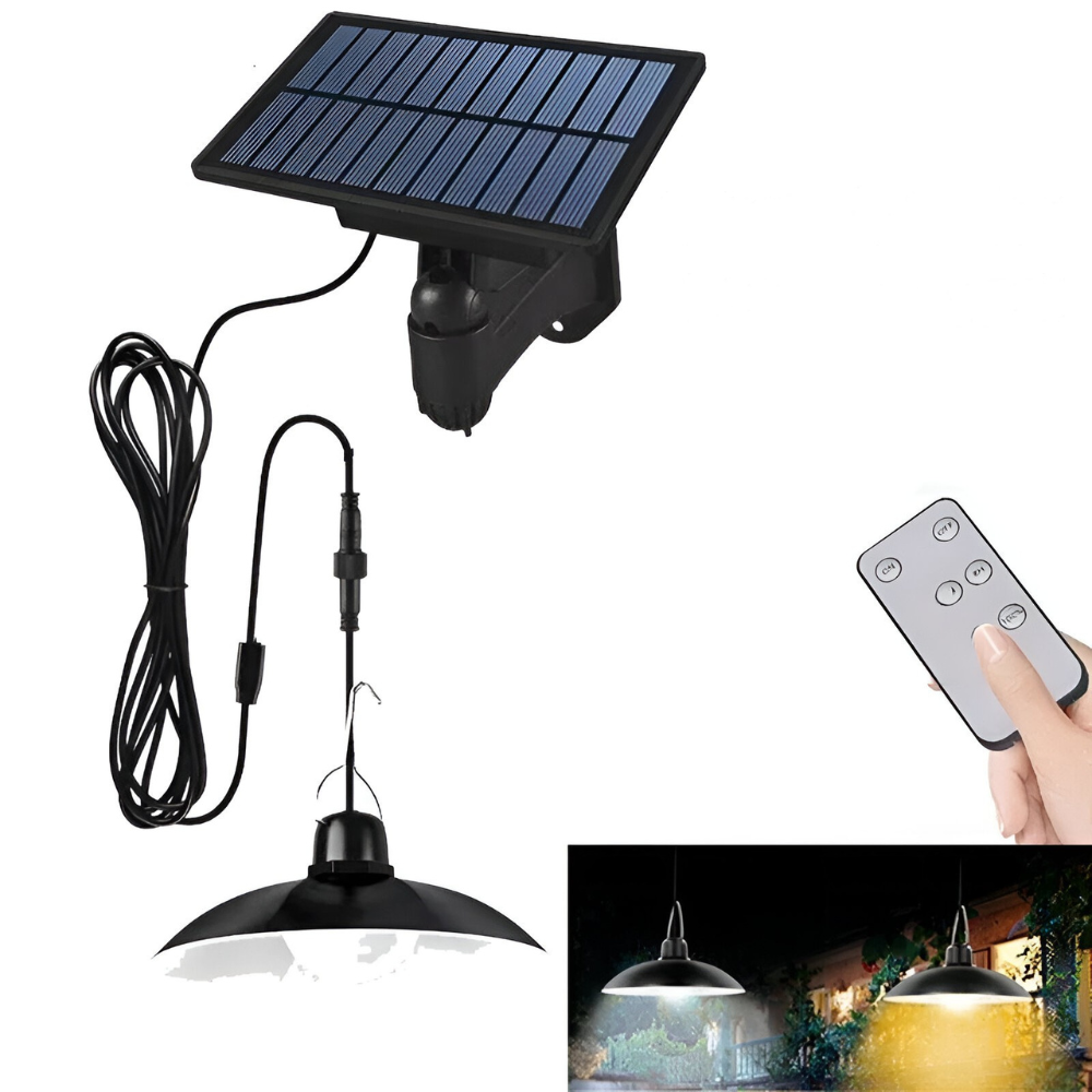 Solar-Pendelleuchte™ |  Solarbetriebene LED-Hängeleuchte für Außenbereich
