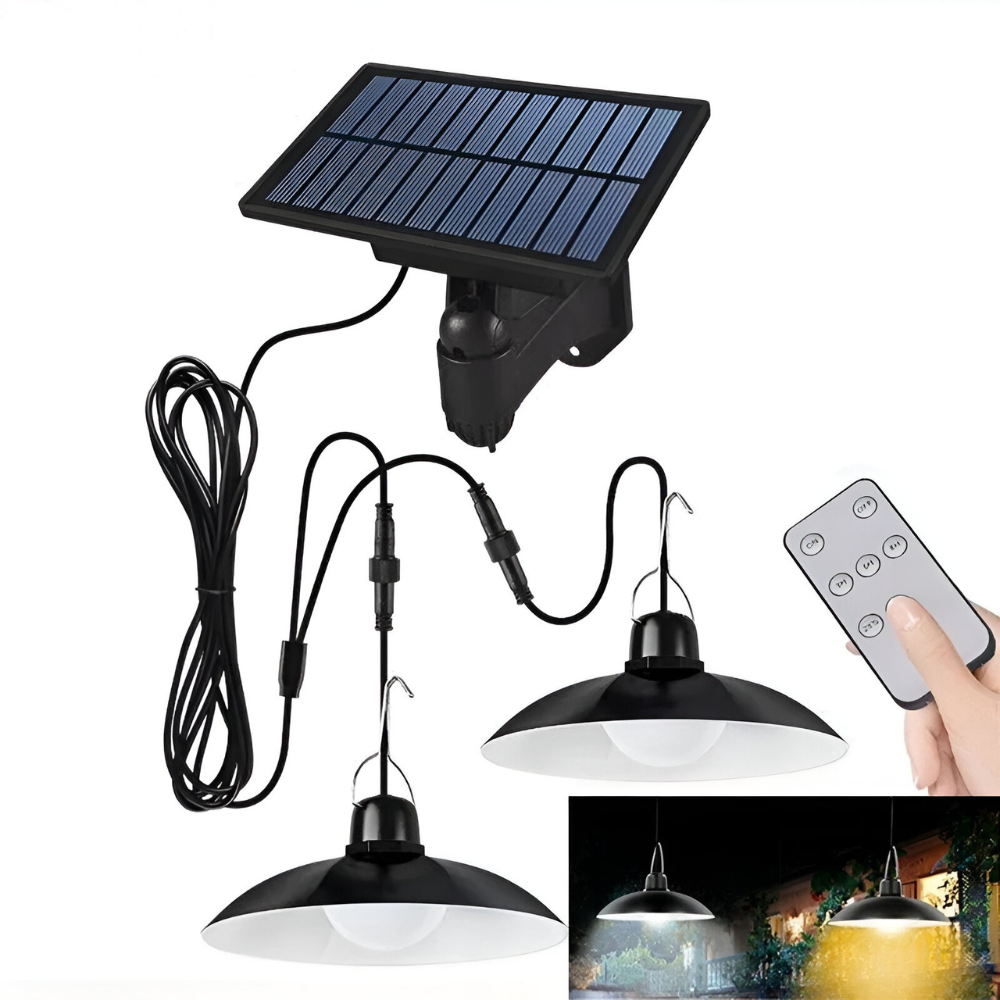Solar-Pendelleuchte™ |  Solarbetriebene LED-Hängeleuchte für Außenbereich
