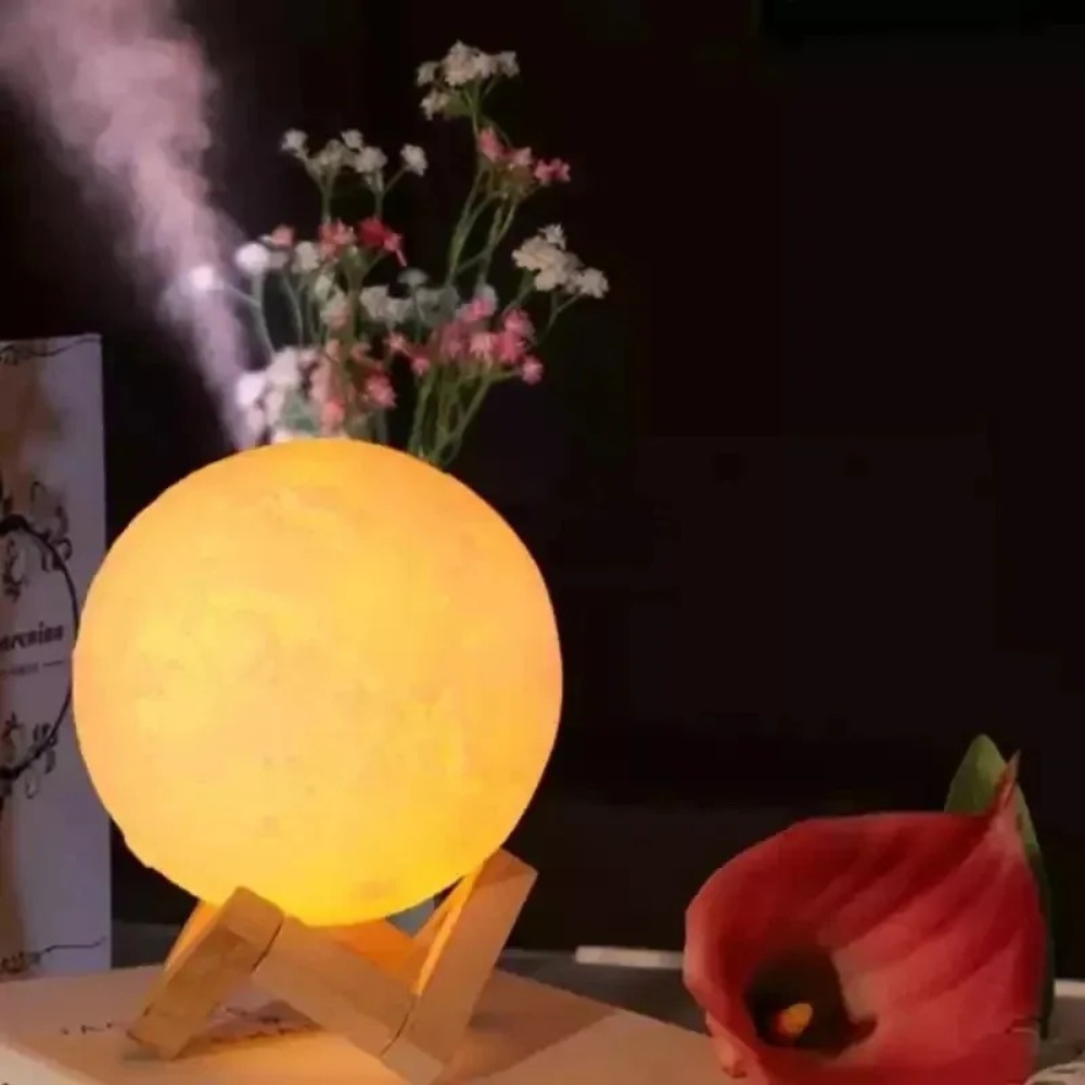 Luftbefeuchter, Aromatherapie-Lampe™ | Zauberhaftes Mondlicht mit Duft