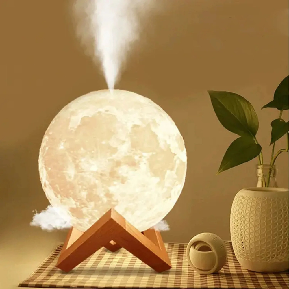 Luftbefeuchter, Aromatherapie-Lampe™ | Zauberhaftes Mondlicht mit Duft