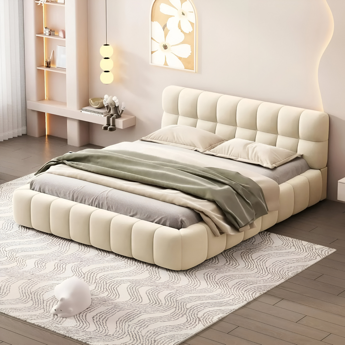 Modernes Queensize-Polsterbett™ | Luxuriöses, stilvolles Traumbett