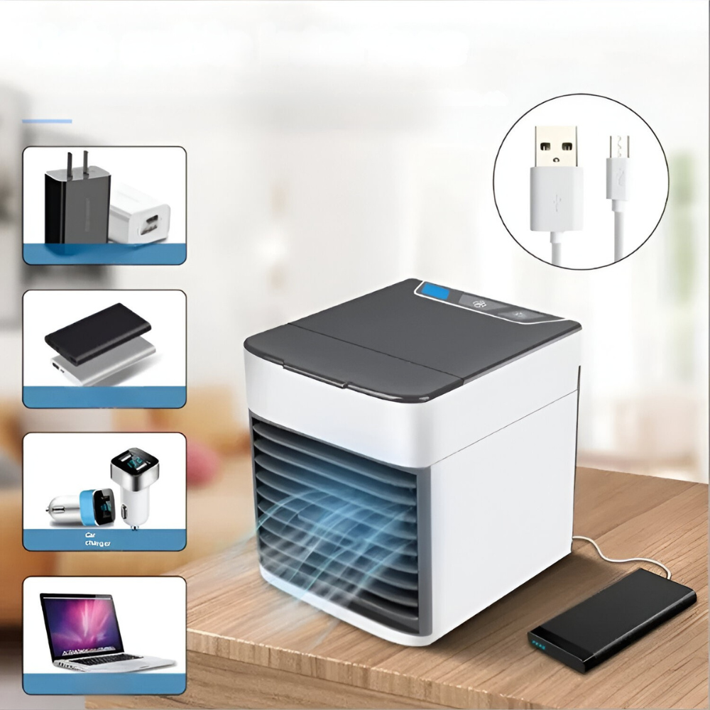 USB-Tischklimaanlage Kompakt™ | Erfrischende Abkühlung – überall & jederzeit