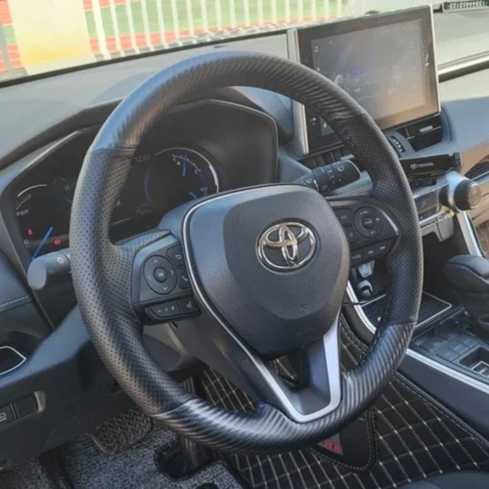 Wheel Cover, Interior Handle™ | Handgenähter Leder-Lenkradbezug, Luxus & Stil
