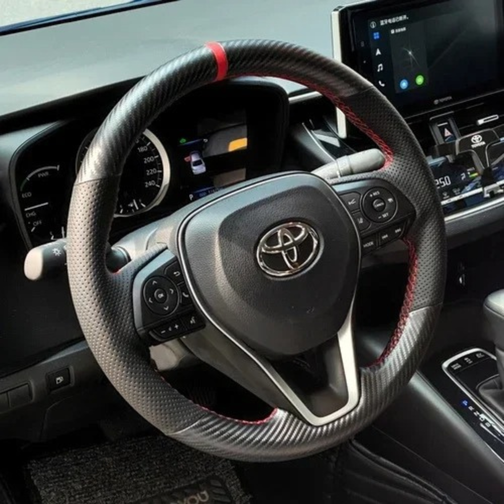 Wheel Cover, Interior Handle™ | Handgenähter Leder-Lenkradbezug, Luxus & Stil