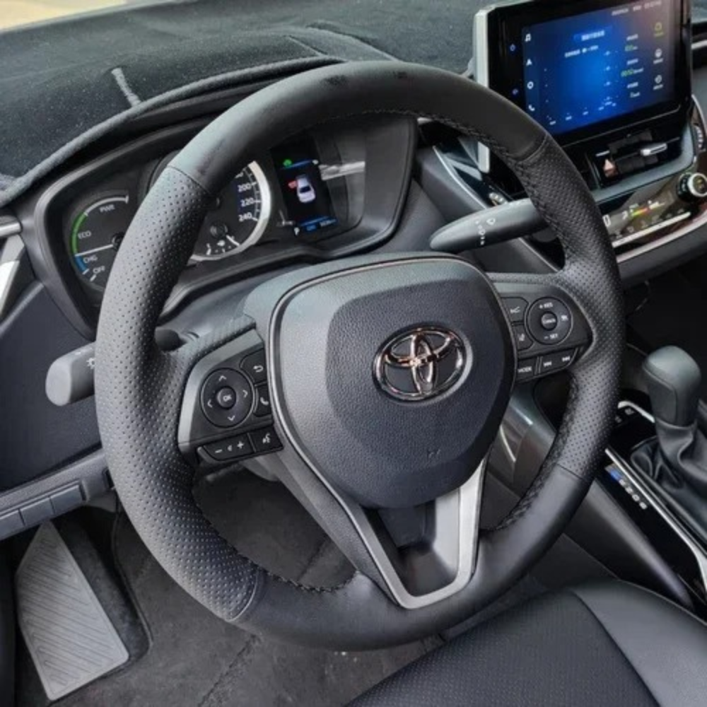 Wheel Cover, Interior Handle™ | Handgenähter Leder-Lenkradbezug, Luxus & Stil