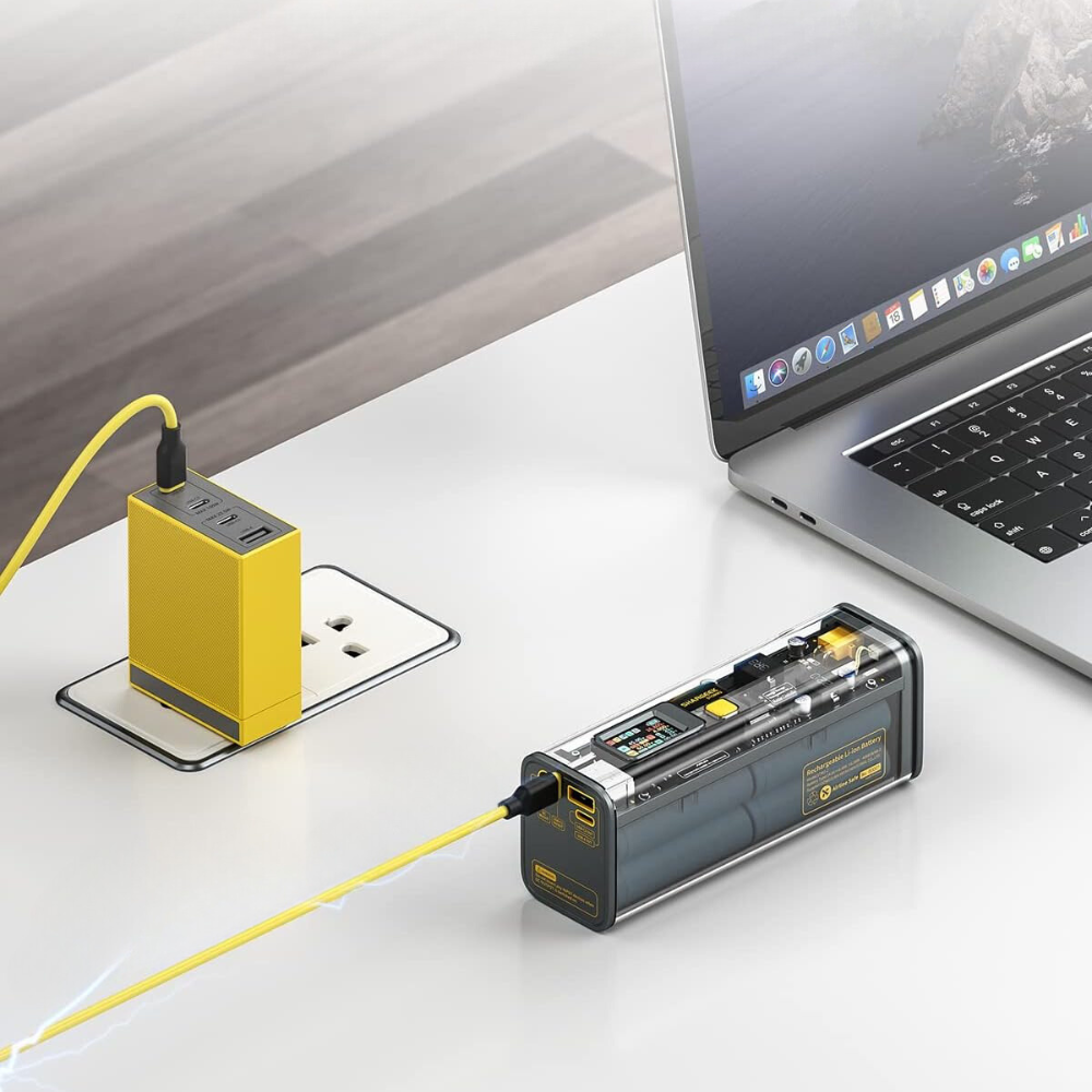 100w transparent power bank™ | Leistungsstarke, transparente Power Bank
