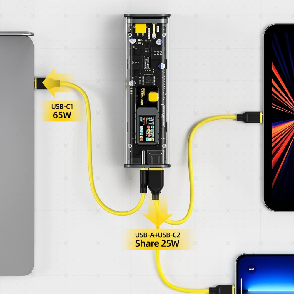 100w transparent power bank™ | Leistungsstarke, transparente Power Bank