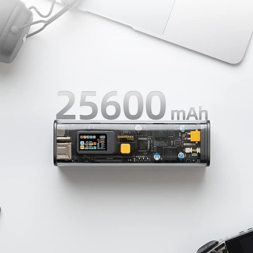 100w transparent power bank™ | Leistungsstarke, transparente Power Bank