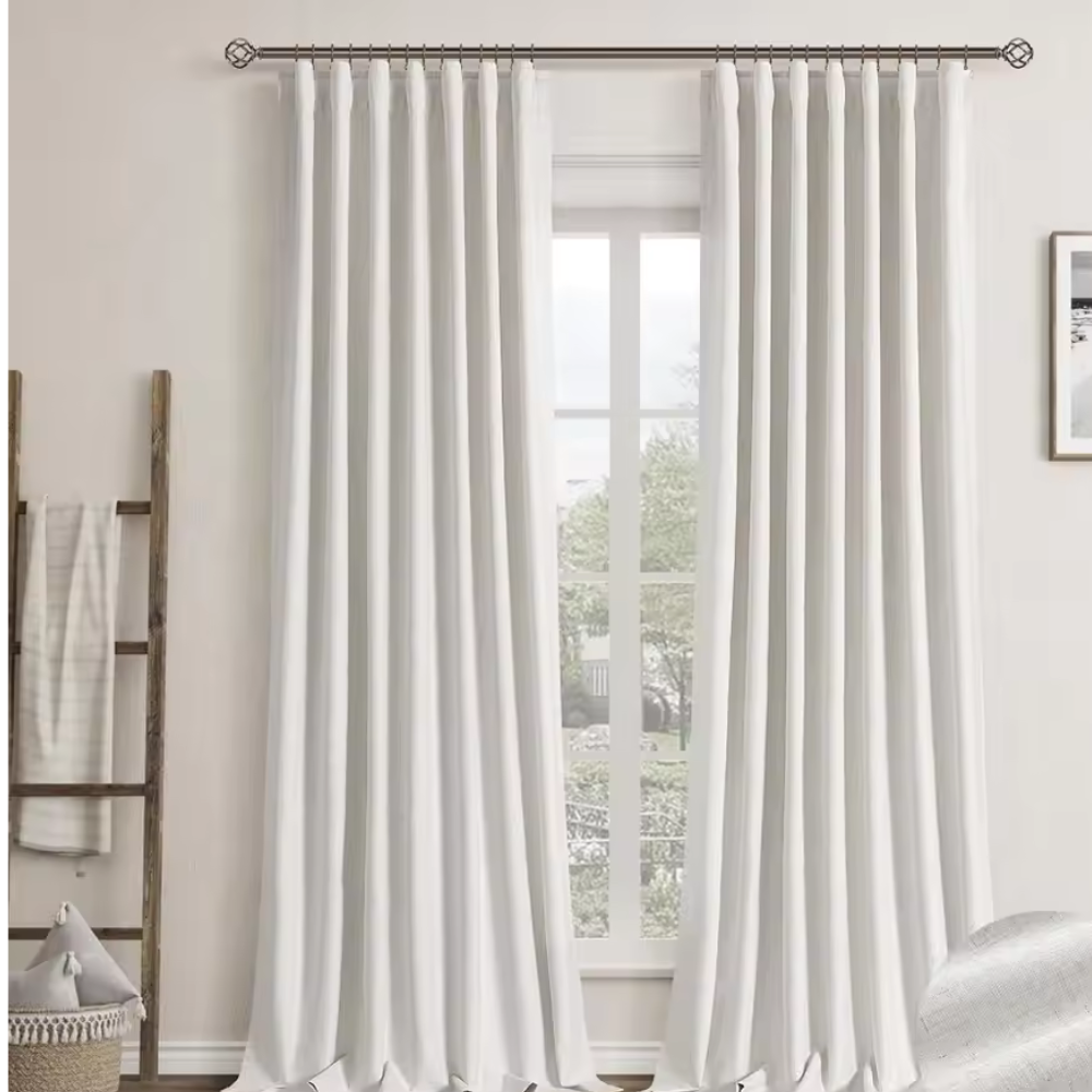 Natural Black Curtains™ | Elegante, natürliche Leinen-Vorhänge