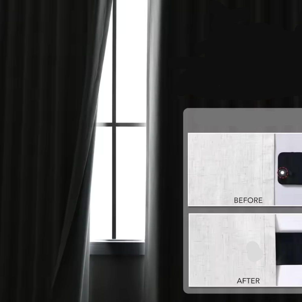 Natural Black Curtains™ | Elegante, natürliche Leinen-Vorhänge