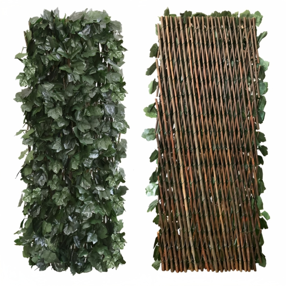 Dunkelgrün Dunkelgrün NatureFusion™ | Expandierbarer Sichtschutzzaun mit künstlichen Blättern Vivar