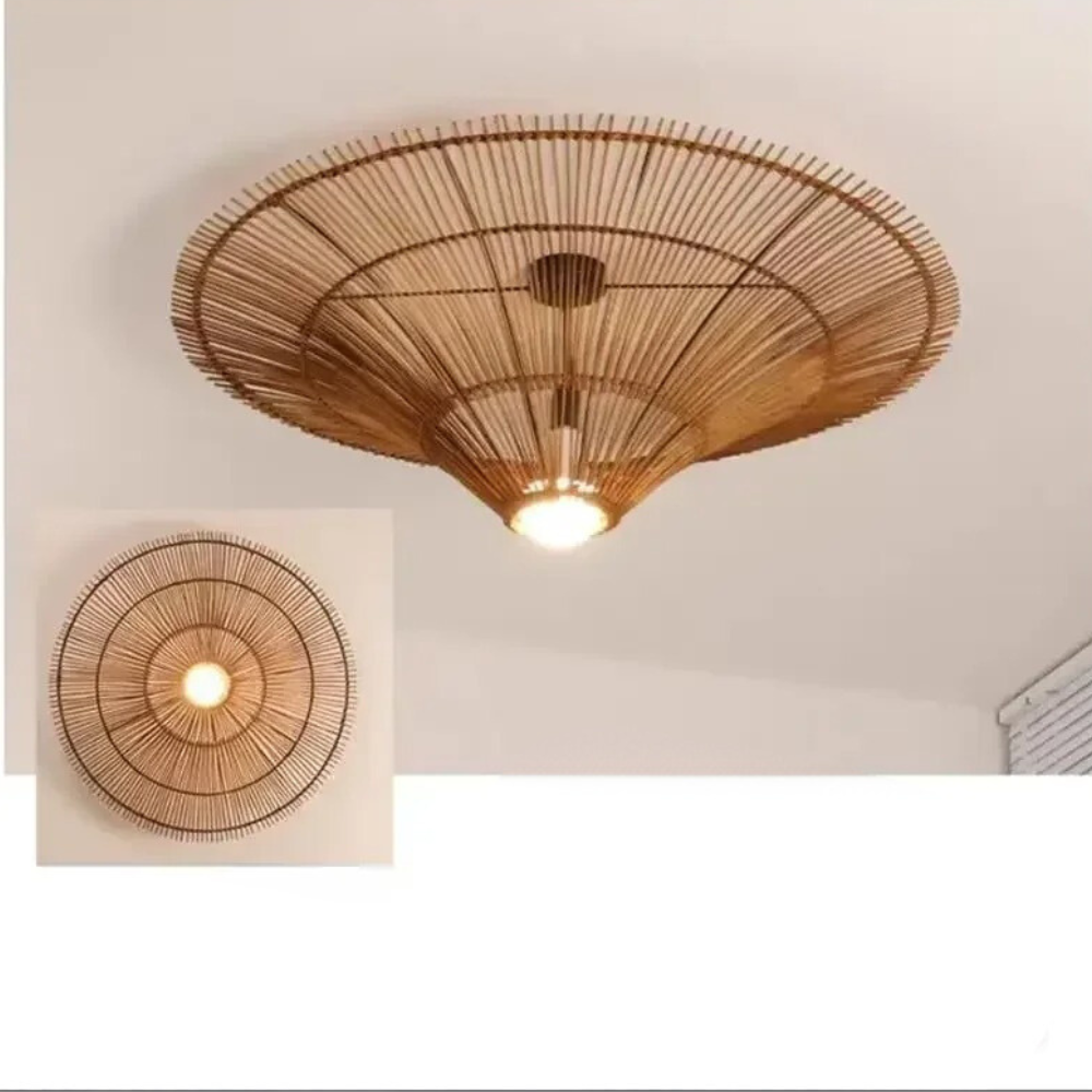 Pendelleuchte Vintage Lampe™ | Warmes Rattan-Licht für Gemütlichkeit