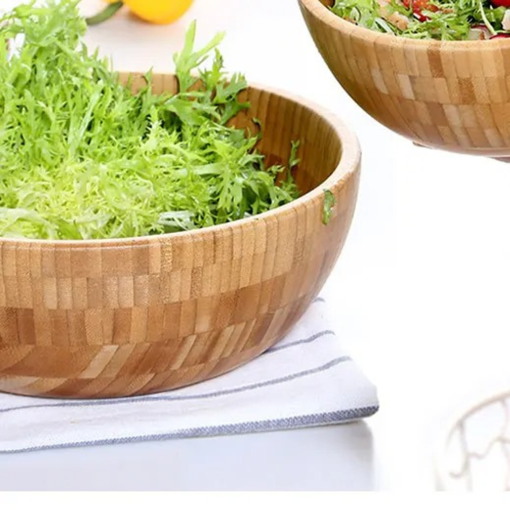 Salatschüssel aus Bambus™ | Natürliche, elegante Bambus-Salatschüssel