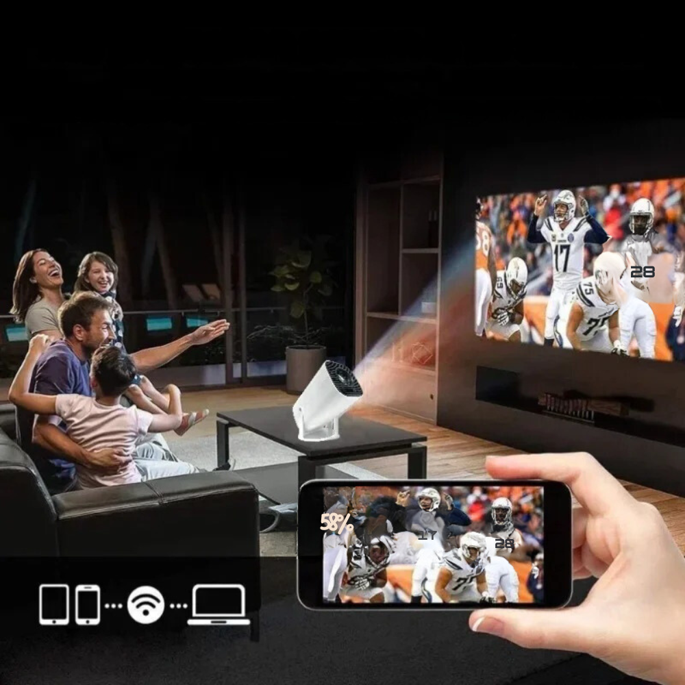 Mart tragbarer Projektor™ | Kompakter, vielseitiger Smart-Projektor