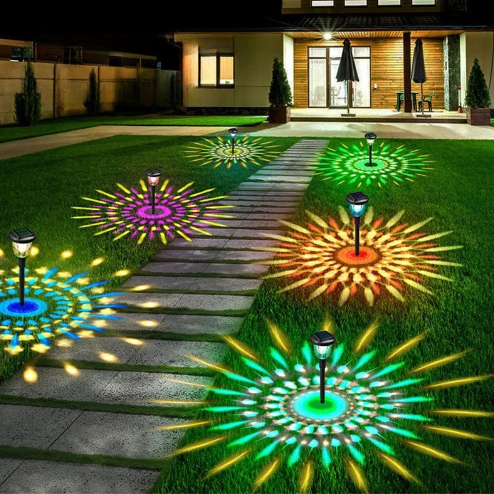 Solarweg-Rasenlicht™ | Bunte Solar-Gartenbeleuchtung