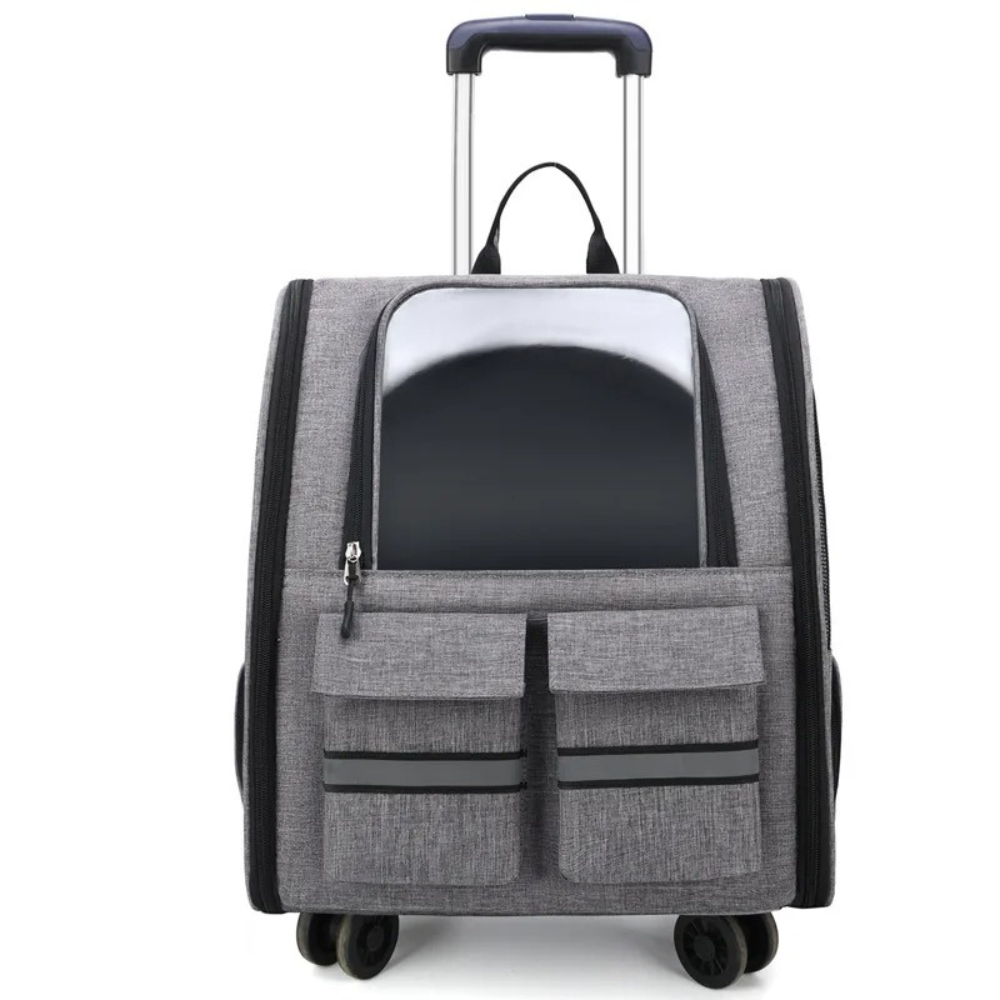 Atmungsaktiver Haustierwagen™ | Flexibler Luxus-Trolley für Haustiere