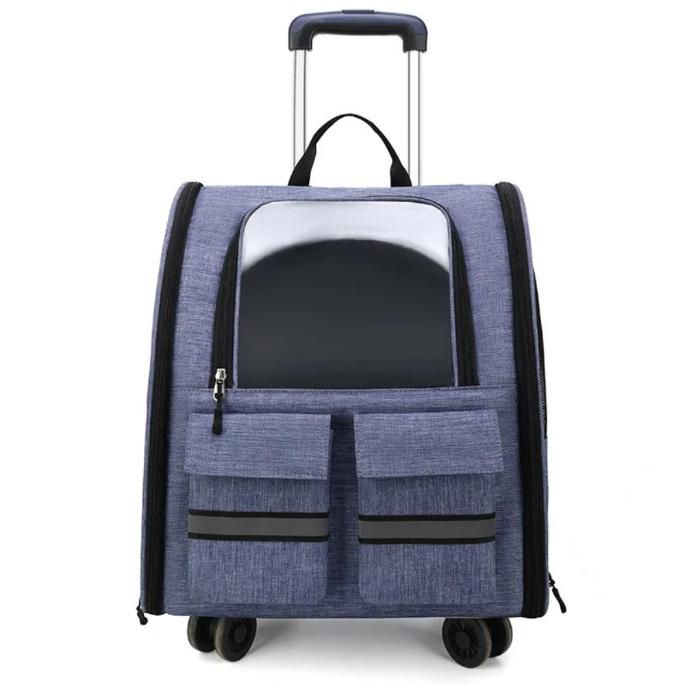Atmungsaktiver Haustierwagen™ | Flexibler Luxus-Trolley für Haustiere