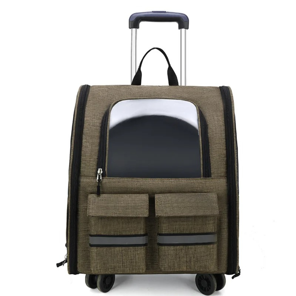 Atmungsaktiver Haustierwagen™ | Flexibler Luxus-Trolley für Haustiere
