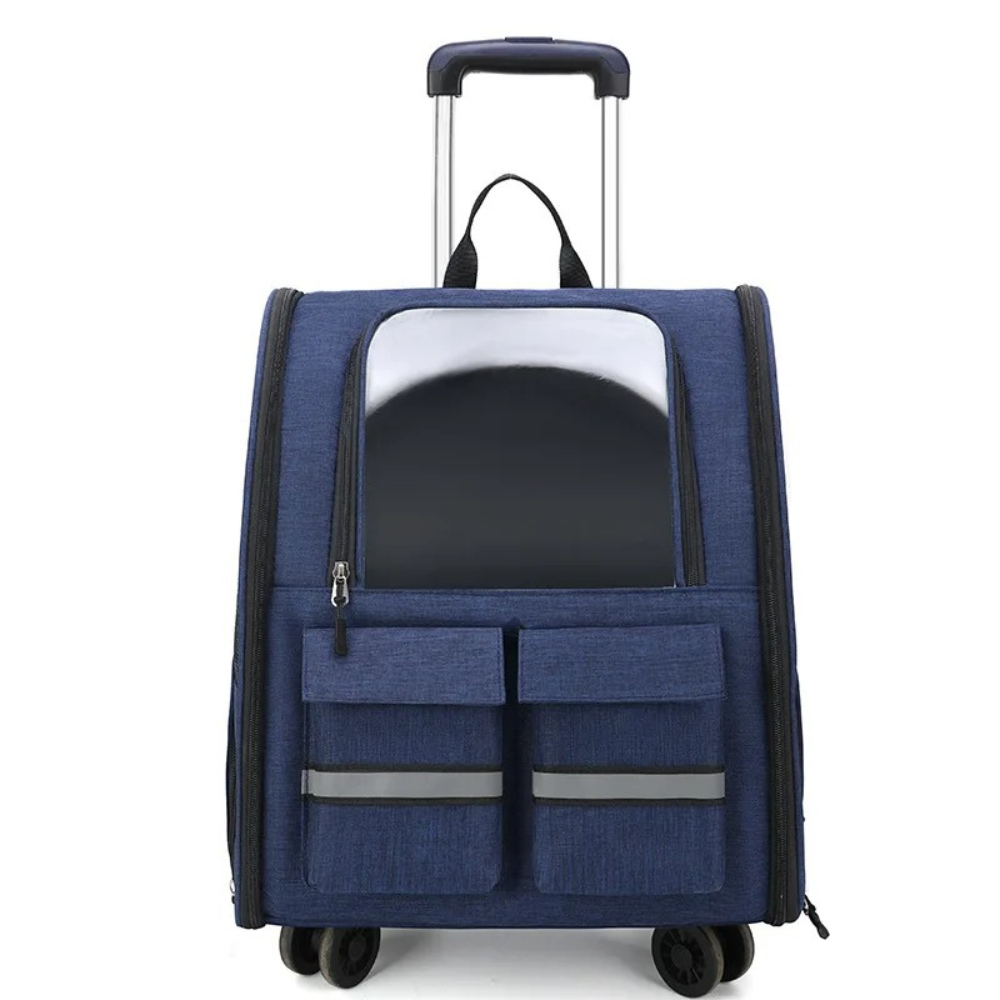 Atmungsaktiver Haustierwagen™ | Flexibler Luxus-Trolley für Haustiere