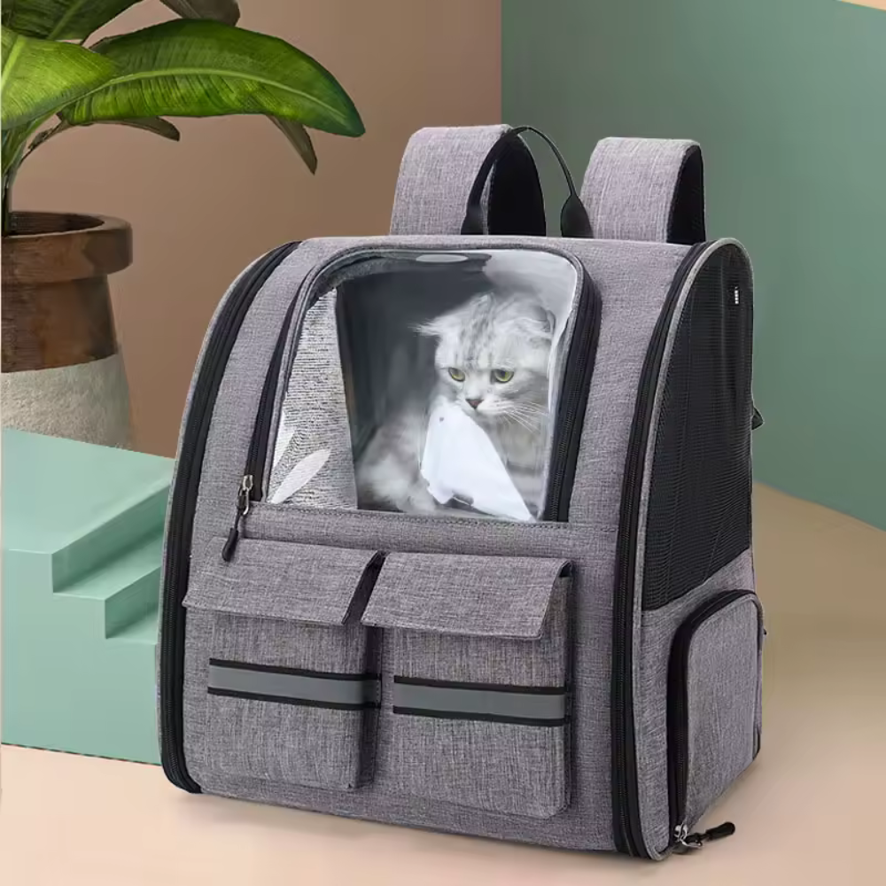 Atmungsaktiver Haustierwagen™ | Flexibler Luxus-Trolley für Haustiere