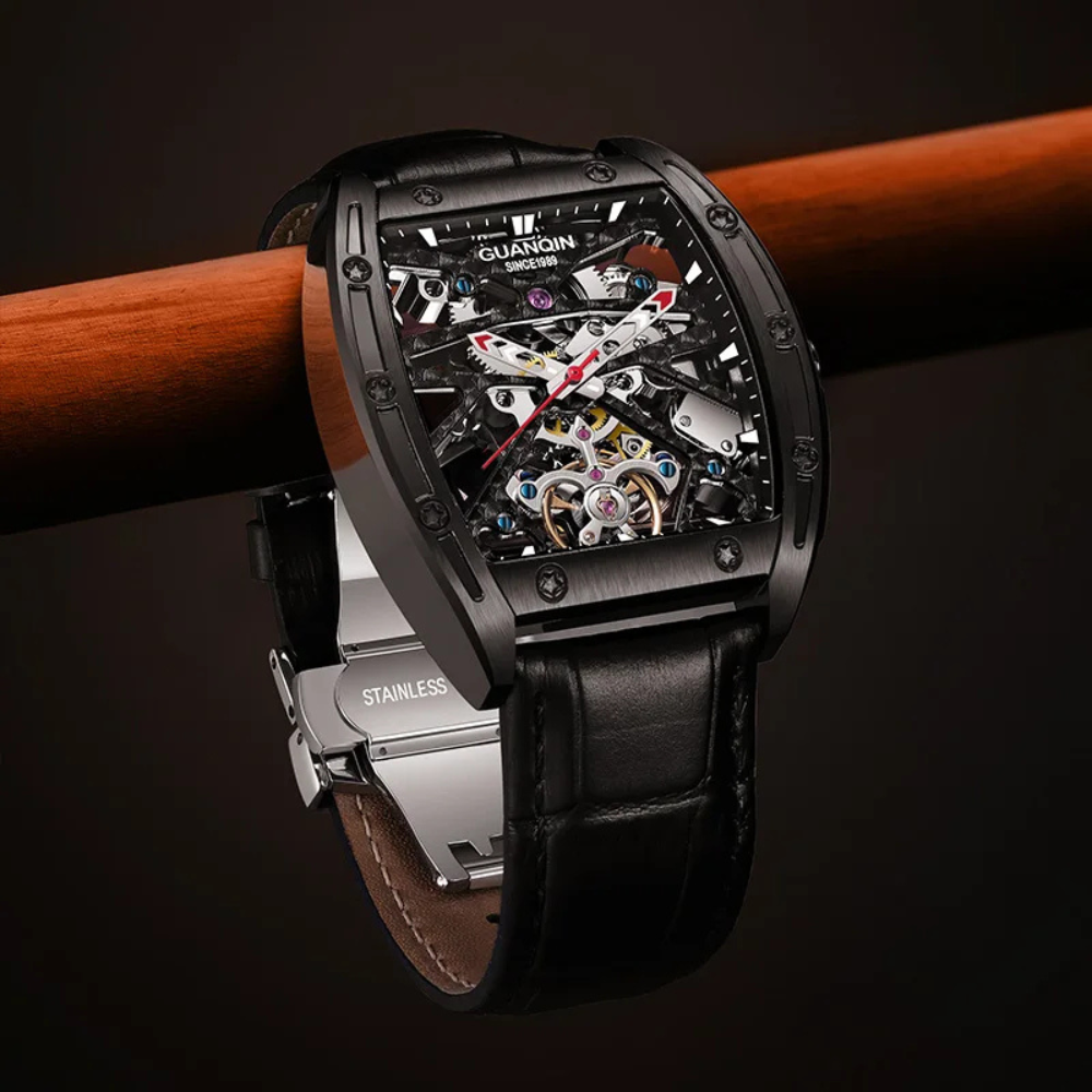 Tonneau-Skelettuhr™ | Elegante, präzise, langlebige Automatikuhr