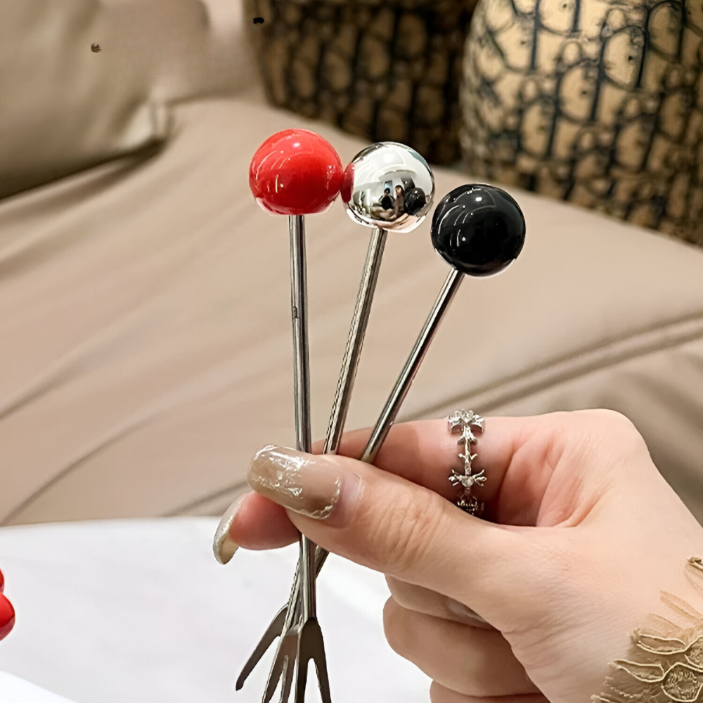 Obstgabel aus Edelstahl™ | Elegante Obstgabeln mit Stil