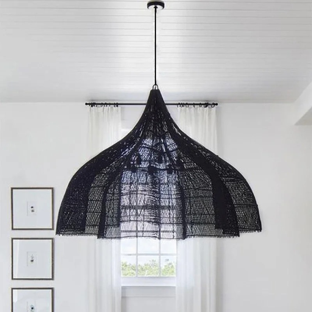 Japanische Rattan-Pendelleuchte™ | Handgefertigte Rattan-Pendelleuchte, natürliche Eleganz