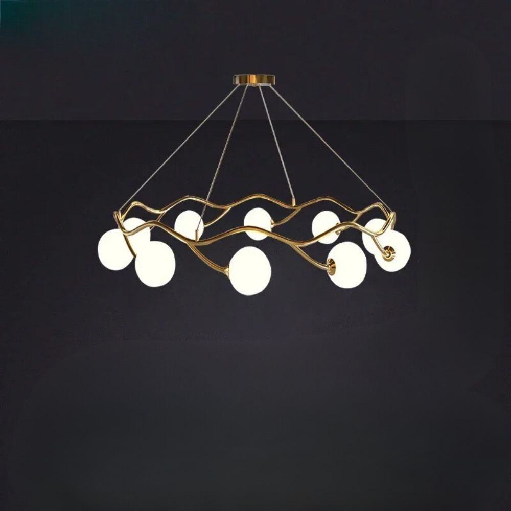 Postmoderne Pendelleuchte aus Glas™ | Elegante Glas-Pendelleuchte mit Luxus