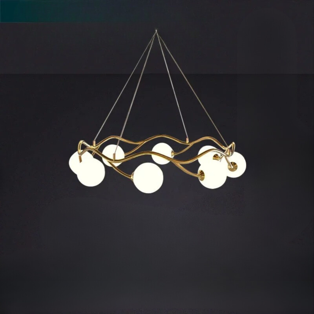Postmoderne Pendelleuchte aus Glas™ | Elegante Glas-Pendelleuchte mit Luxus