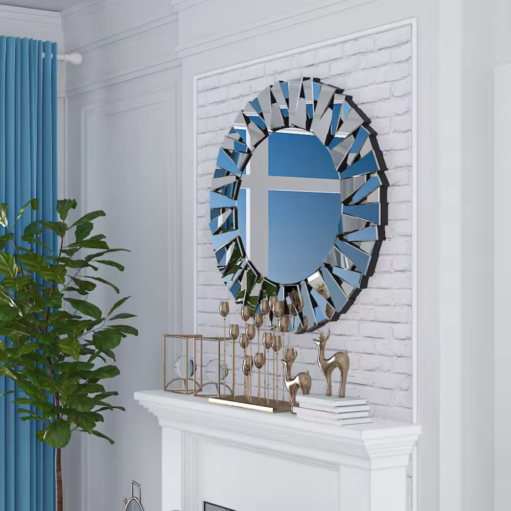 Wandspiegel dekorativ™ | Eleganter Sonnenstrahlen-Wandspiegel für Zuhause