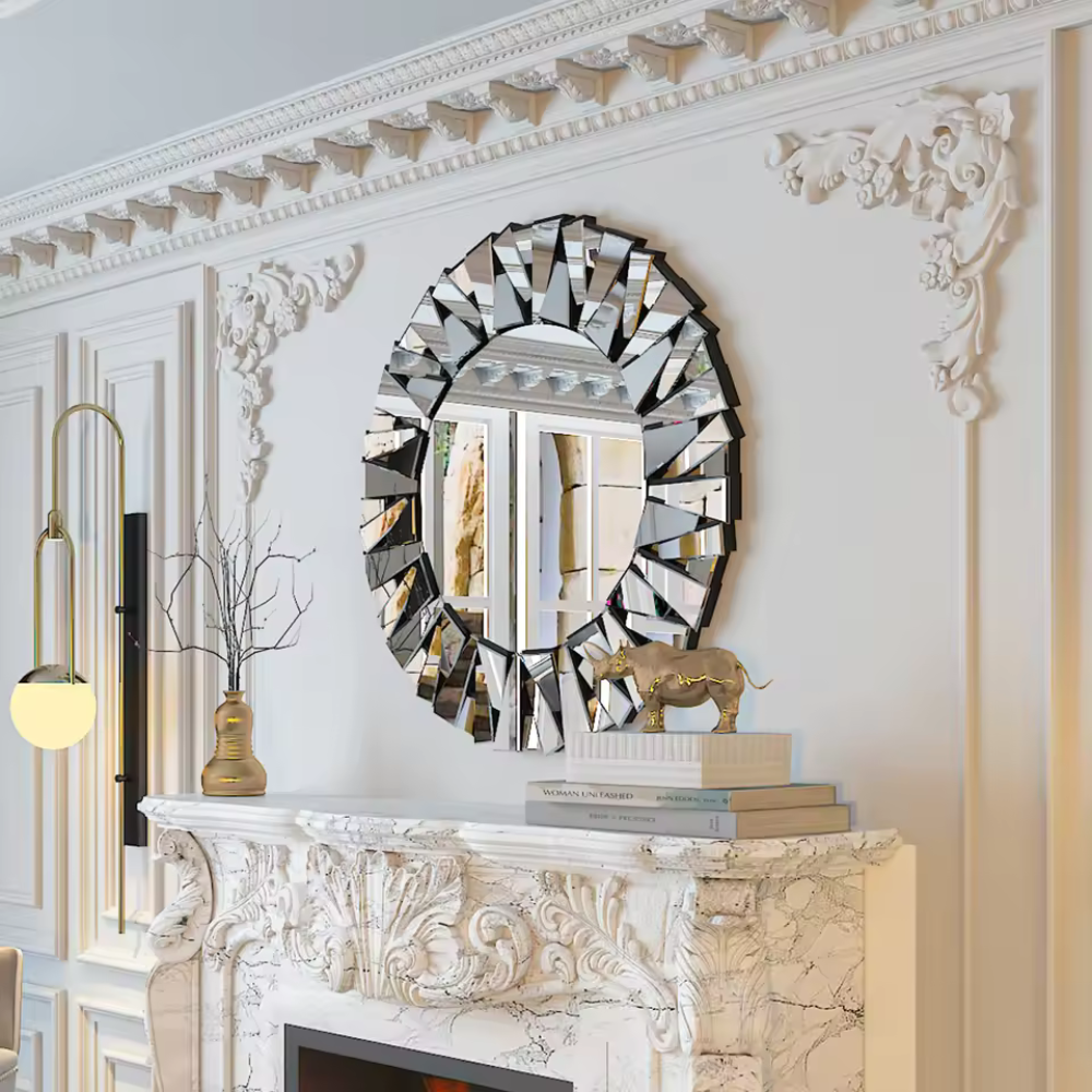 Wandspiegel dekorativ™ | Eleganter Sonnenstrahlen-Wandspiegel für Zuhause