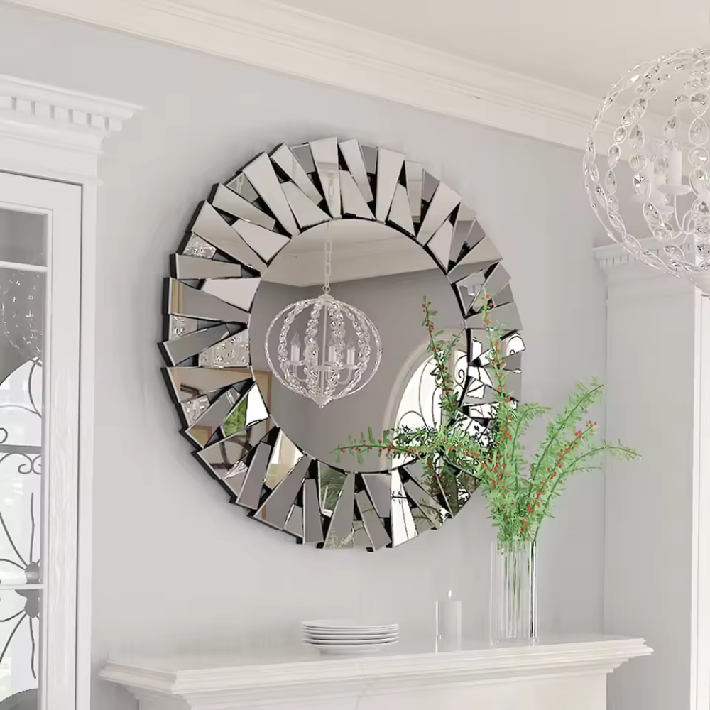 Wandspiegel dekorativ™ | Eleganter Sonnenstrahlen-Wandspiegel für Zuhause