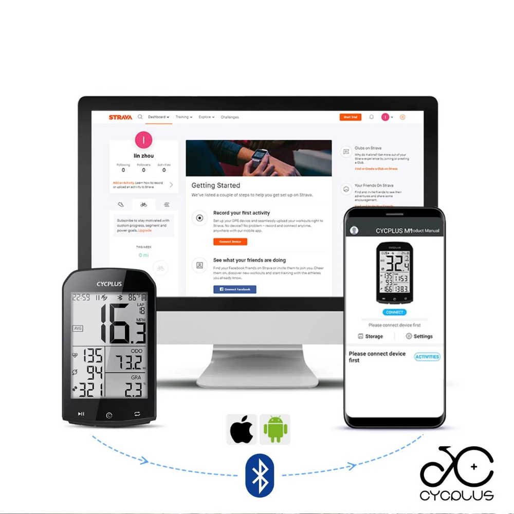 Fahrradcomputer ANT™ | Präziser, kabelloser Fahrradcomputer für Abenteuer