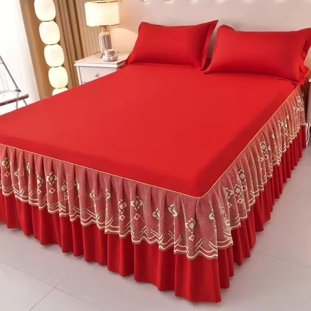 Bettrock-Bettbezug™ | Elegante Bettverkleidung, Staubschutz