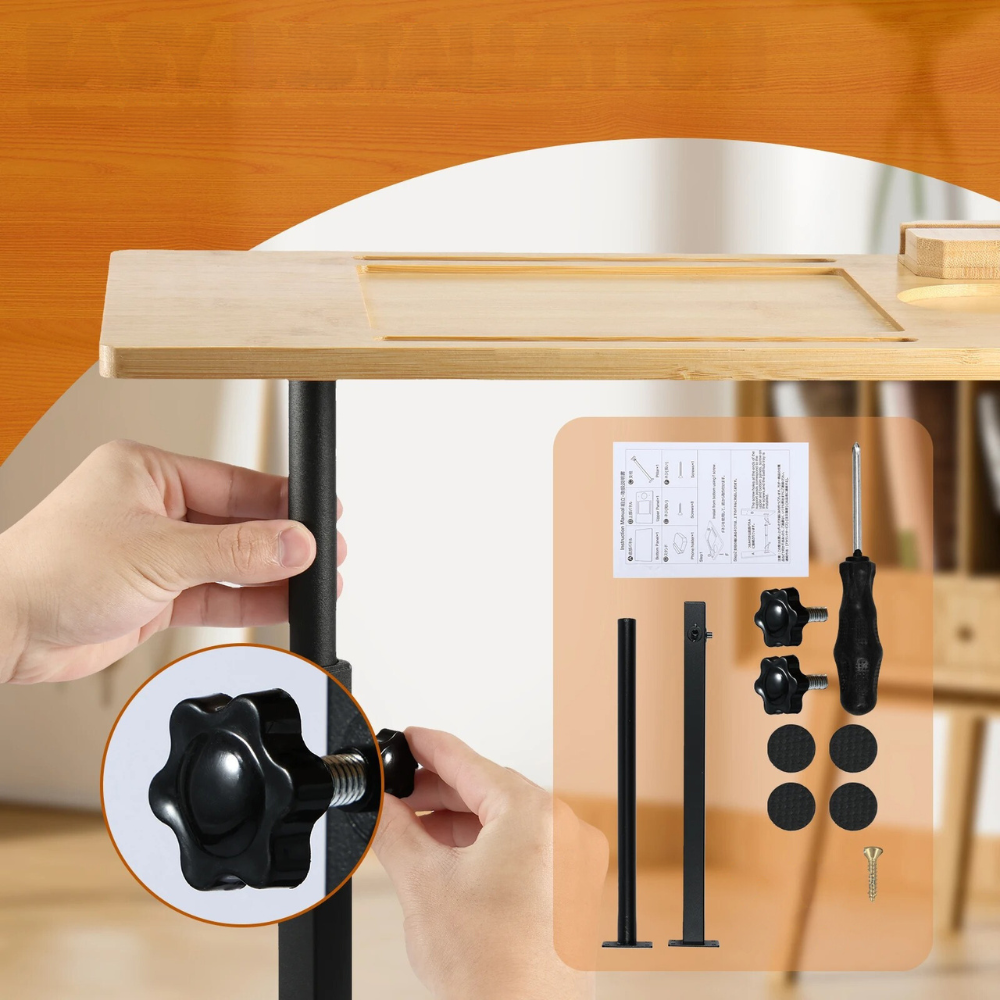 Couch-Beistelltisch™ | Flexibler, drehbarer Sofatisch für Komfort