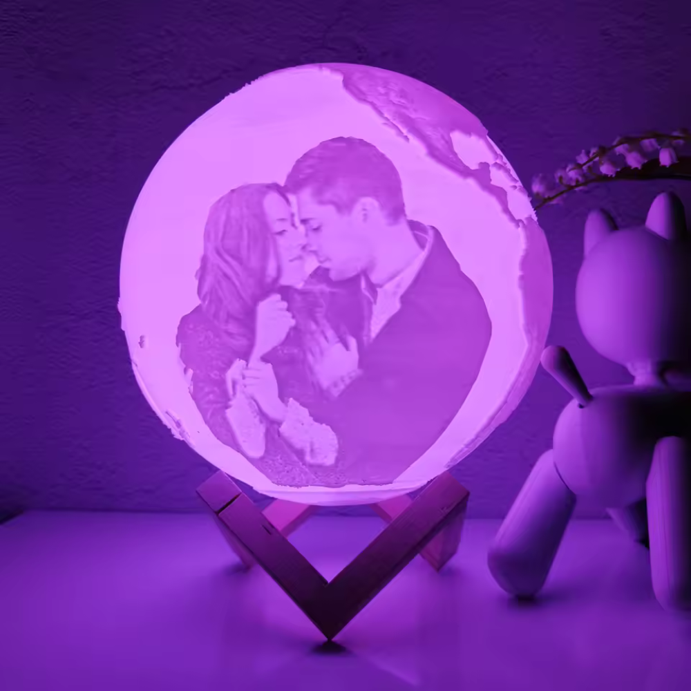 Custom LED Light 3D Earth Lamp™| Personalisierte 3D-Lampe mit Fotos