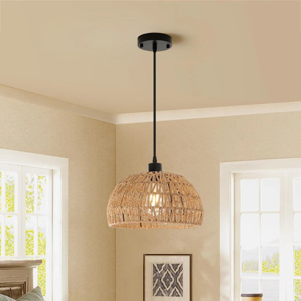 Boho-Kronleuchter™ | Boho-Rattan Kronleuchter, natürliche Eleganz