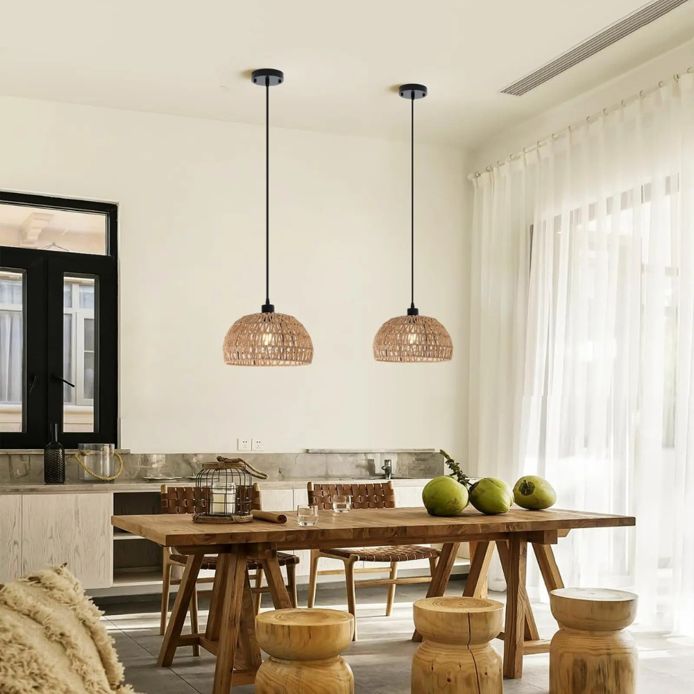 Boho-Kronleuchter™ | Boho-Rattan Kronleuchter, natürliche Eleganz