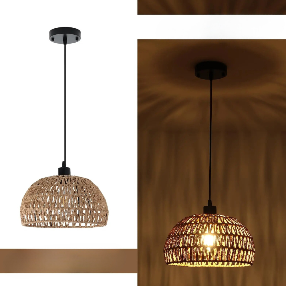 Boho-Kronleuchter™ | Boho-Rattan Kronleuchter, natürliche Eleganz