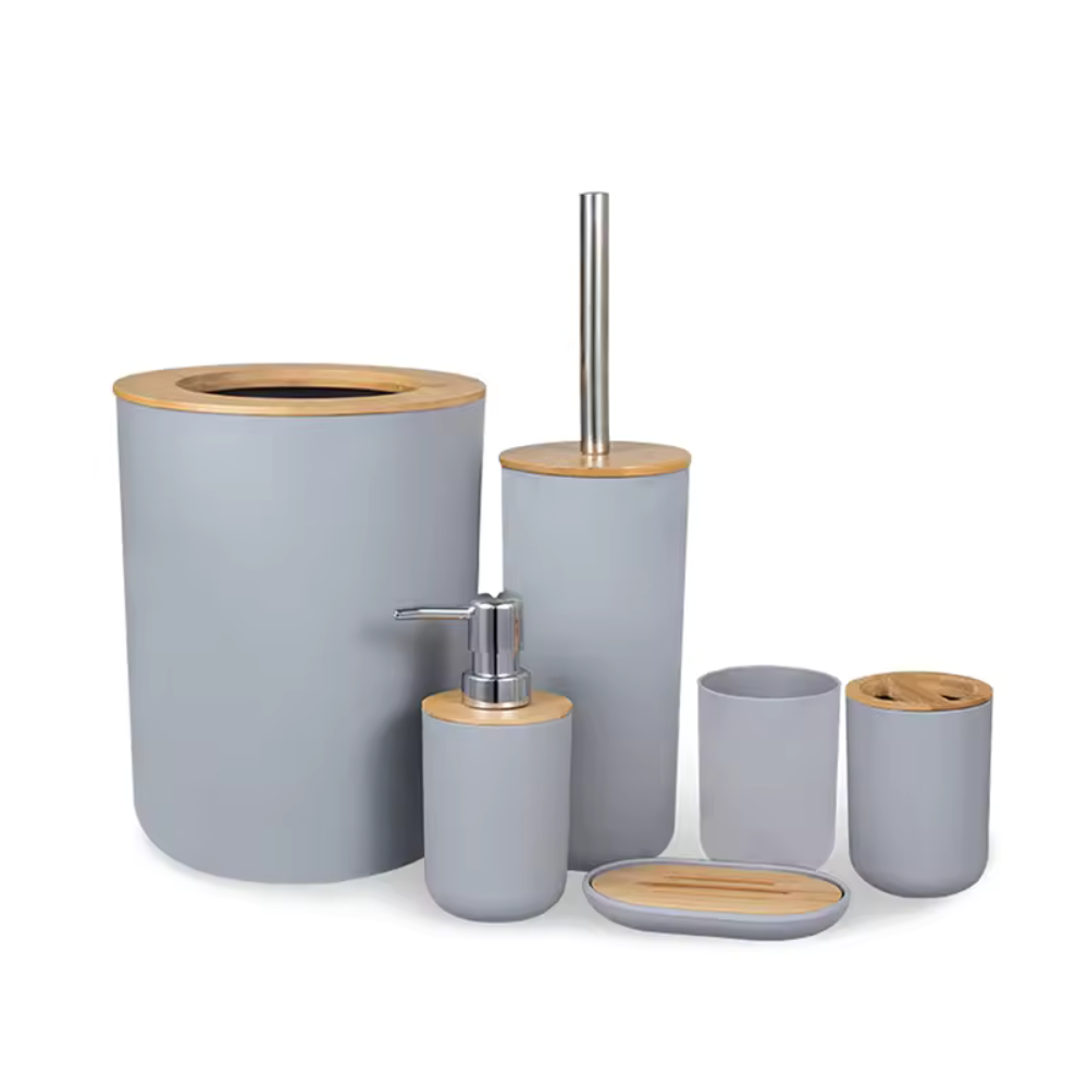 Badezimmer-Set aus Bambus™ | Harmonisches Bambus-Badezimmer-Set