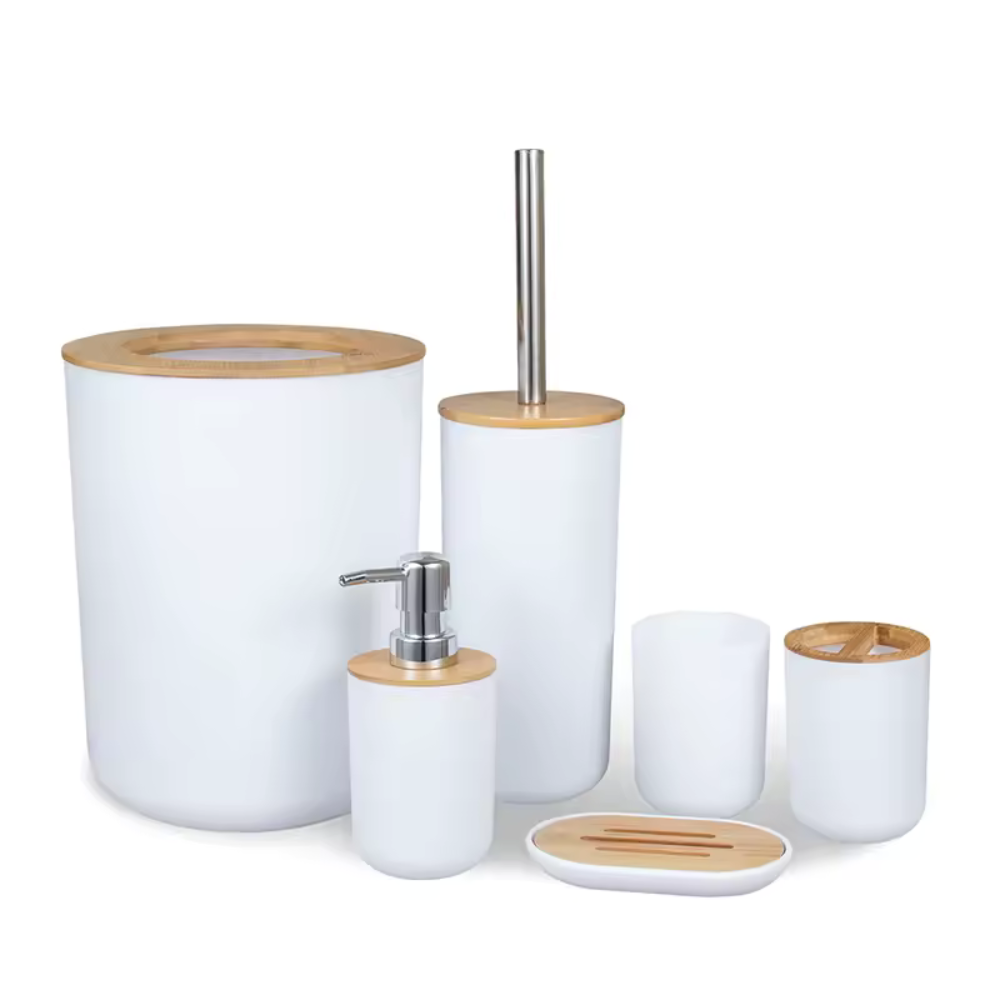Badezimmer-Set aus Bambus™ | Harmonisches Bambus-Badezimmer-Set
